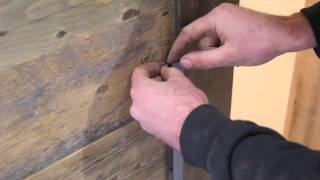 Sliding door handle installation DIY low profile pull [upl. by Hgielrak]