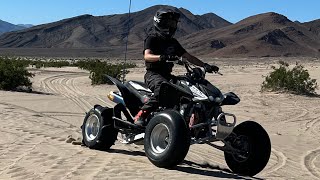 Quad Riding Dumont Dunes New Year [upl. by Naujahs717]