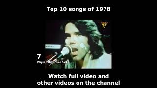 Top 10 songs of 1978 [upl. by Willow]