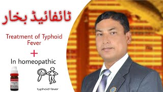 Treatment Of Typhoid Fever In Homeopathic Medicine  Baptisia   DrAnwar [upl. by Aiuqat]