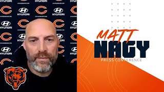 Matt Nagy Right now we need to worry about the present  Chicago Bears [upl. by Nirel]