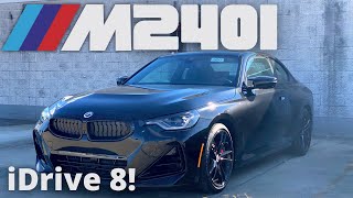 Walk Around and Overview 2023 BMW M240i xDrive iDrive 8 in the 2 Series [upl. by Ecirbaf]