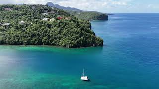 Marigot Bay and The Great house DRONE St Lucia [upl. by Eey741]