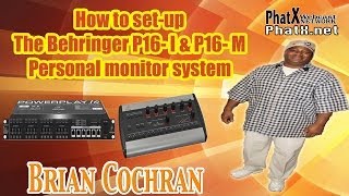 How to Set up the Behringer P16 I and P16 M Personal Monitor System [upl. by Noy181]