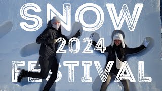 First time seeing snow Hokkaido Japan Snow Festival 2024 [upl. by Hooker385]