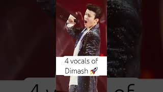 4 vocals of Dimash Kudaibergen dimash dimashqudaibergen dimashkudaibergen [upl. by Antonius]