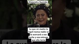 Alejandra Guzmán se rompe en llanto al dedicarle emotivas palabras a Silvia Pinalte extraño mucho [upl. by Barnabas]