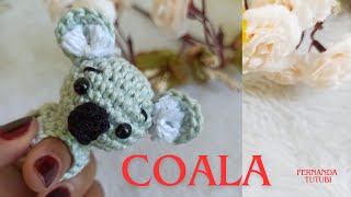 COALA EM AMIGURUMI DEDOCHE DIVERTIDO [upl. by Samid]