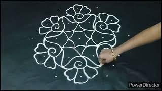 Simple rangoli design [upl. by Questa]