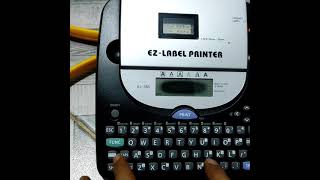 Casio KL 780 EZ label printer tes [upl. by Eselahc941]