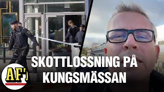 Skottlossning i köpcenter – en person skjuten [upl. by Ilahtan]