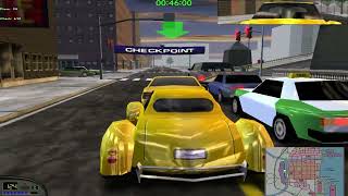 Midtown Madness Professional  Checkpoint 2CH  Tough Turns amp a Tunnel [upl. by Yttam]