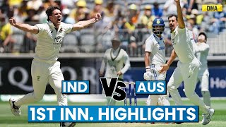 IND Vs AUS Highlights 1st Test India All Out At 150 Australias Hazelwood Steals The Show BGT 2025 [upl. by Aredna]