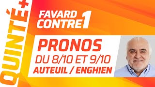 PRONOSTICS QUINTÉ 8 ET 9 OCTOBRE  Gilles Favard clash Alexis Grima  Favard Contre 1 [upl. by Arait]