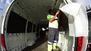 Timelapse aislamiento furgoneta camper kaiflex [upl. by Eldon]