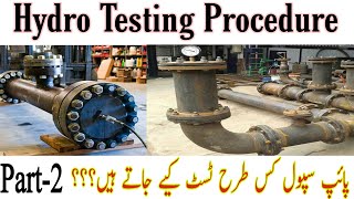 Hydro Test  how to hydro testing pipe hydrotesting pipefitter [upl. by Notnad]