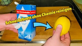 Schneidebrett reinigen Holz  Wie reinige ich Holz Schneidebretter Wie desinfiziert man Holzbretter [upl. by Appledorf951]