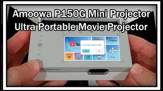 Amoowa Mini Projector P150G Ultra Portable Movie Projector 200 ANSI Lumen FULL REVIEW [upl. by Yahsel]