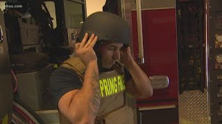 Spring firefighters are latest in Houston area to get bulletproof gear [upl. by Pickett]