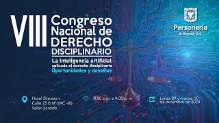 VIII Congreso Nacional de Derecho Disciplinario [upl. by Lenwood43]