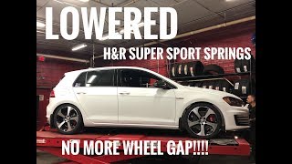 HampR Lowering Springs on my MK7 GTI [upl. by Milton]