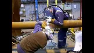 8quot pipeline  Inconel Welding [upl. by Akiehsat]