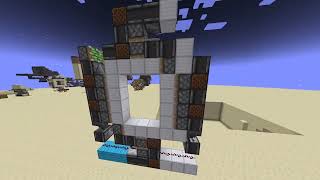 4x3 piston door  1 block wide  108 blocks [upl. by Lindahl]