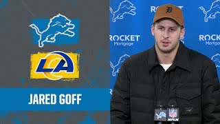 Jared Goff postgame media availability  2023 Wild Card Round Lions vs Rams [upl. by Boynton541]