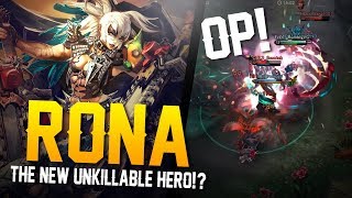 Vainglory  Road to Vainglorious Gold NEW OP HERO Rona WP Lane Gameplay [upl. by Gabrila]