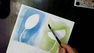 Angie lewin watercolour painting PC [upl. by Lammond]