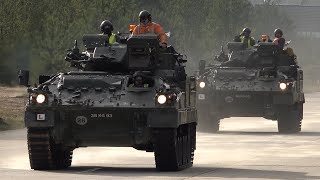 Warrior fighting vehicles training on UK roads and tracks 🪖 🇬🇧 [upl. by Fanning]