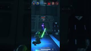 Yoda Vs Darth Sidious 1v1 starwars battlefront2 [upl. by Adnamma]