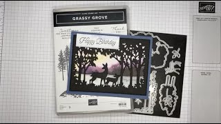 Stampin’ Up Grassy Grove Birthday Card Tutorial [upl. by Laith]