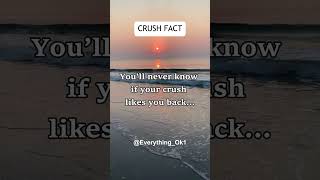 You’ll never know if your crush likes you back shorts facts [upl. by Manaker]