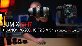 Lumix GH7  Metabones Speedbooster  20Year Old Canon quotLquot Lenses [upl. by Atalee]