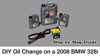 Oil Change 2008 BMW 328i StepbyStep Guide  I AM HASAN [upl. by Ellekim]