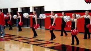 New London High School Dance Team Sidelines [upl. by Etteraj]