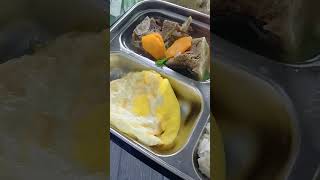 Bekal sarapan sup iga sapi ceplok telur dan klappertaart [upl. by Eanert]