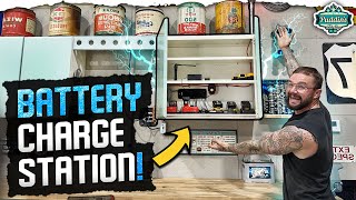 Wiring a Tool battery CHARGING CABINET with a WARNING LIGHT [upl. by Aitnas]