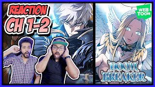 NEW FANTASY WEBTOON SERIES  DOOM BREAKER  CHAPTER 1 amp 2 REACTION  WEBTOON REACTION [upl. by Elocan]