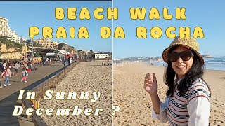 PRAIA DA ROCHA BEACH ON WINTER  ALGARVE PORTUGAL DECEMBER 2023 travel tour portugal [upl. by Peedus]