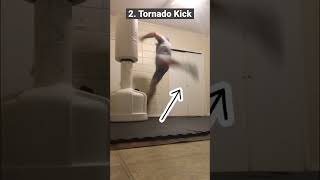 Boxing Footwork to Tornado Kick Example shorts mma martialarts [upl. by Cilegna]