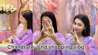 Chadrate vlog shopping  mehndi   Tahmina chowdhury prity  Tahrina chowdhury lity [upl. by Eniruam684]