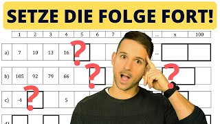 SETZE die FOLGE fort und bestimme den TERM [upl. by Ahseenak451]