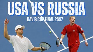 2007 DAVIS CUP FINAL  USA VS RUSSIA  MENS SINGLES TENNIS  RODDICK VS TURSUNOV [upl. by Enelak]