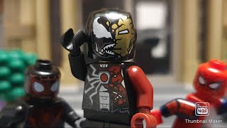 Venomized Iron man vs SpiderMan Stop motion [upl. by Arihsay]