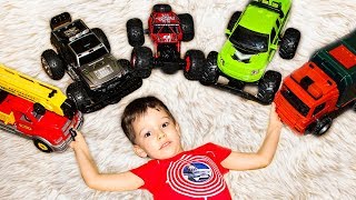 Artem plays at home hideandseek with small toy cars [upl. by Suk444]