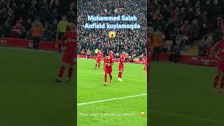 Anfield is singing salah football salah muhammedsalah anfield [upl. by Dione636]