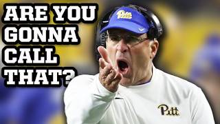 Roughing the passer calls have Pitt coach furious vs Clemson a breakdown [upl. by Haydon232]