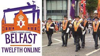 Twelfth Online  watch the full Belfast County 2024 parade in HD [upl. by Rosaleen]